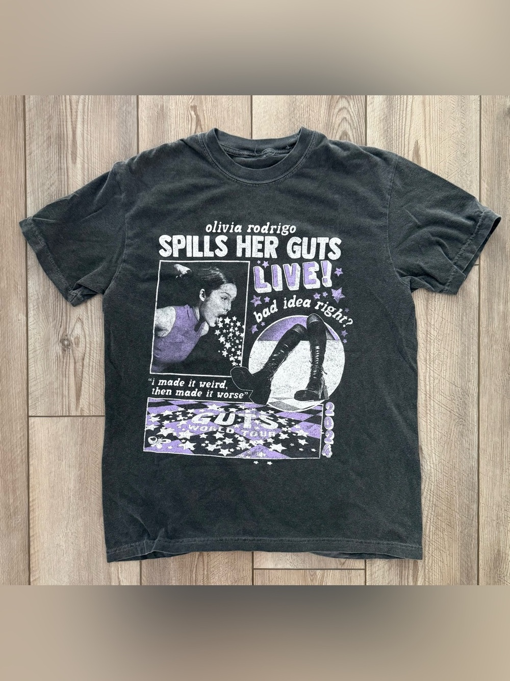 Olivia Rodrigo “spill your guts 2024” concert s/s tshirt